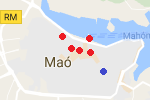 Mapa Menorky - Mahon