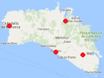 Mapa Menorky - románcké památky